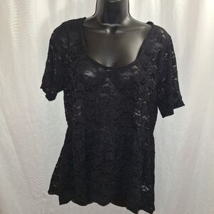 Bongo lace blouse 1X